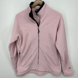 Mountain Hardwear Full Zip Fleece Jacket Women's Size 14 Pink Vtg Made in USA